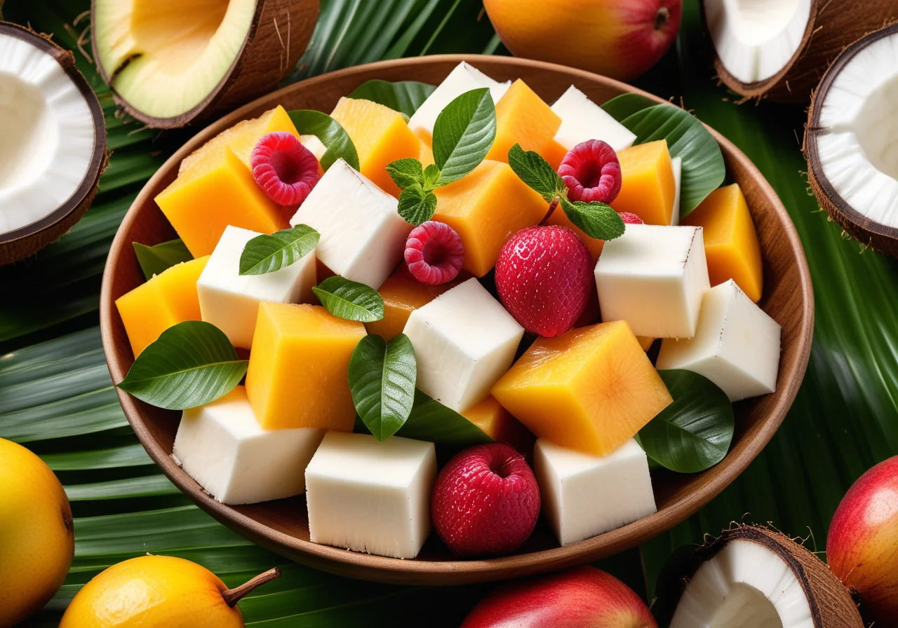 Exotic Coconut Fruit Salad