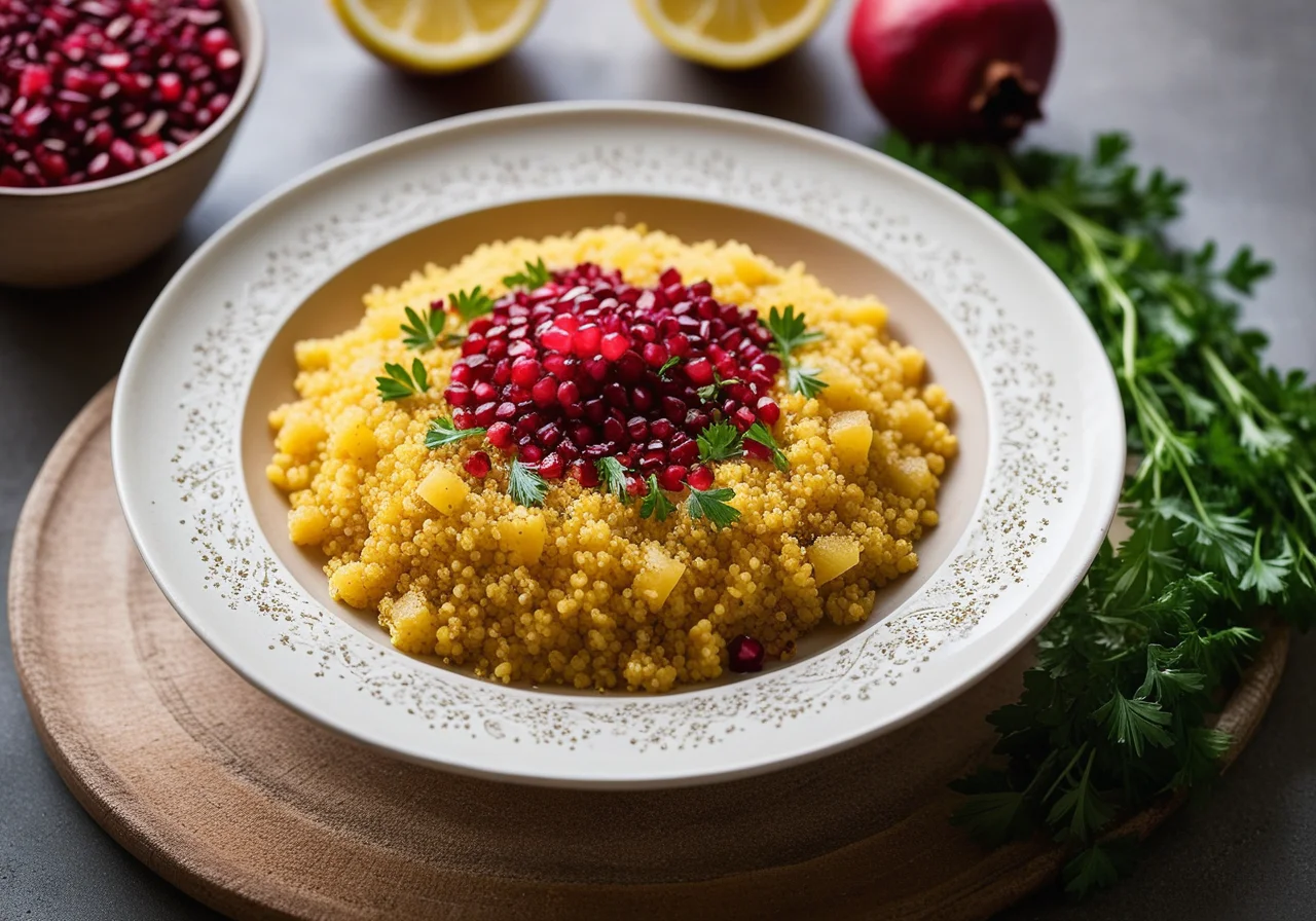 Moroccan-Style Couscous with Pomegranate