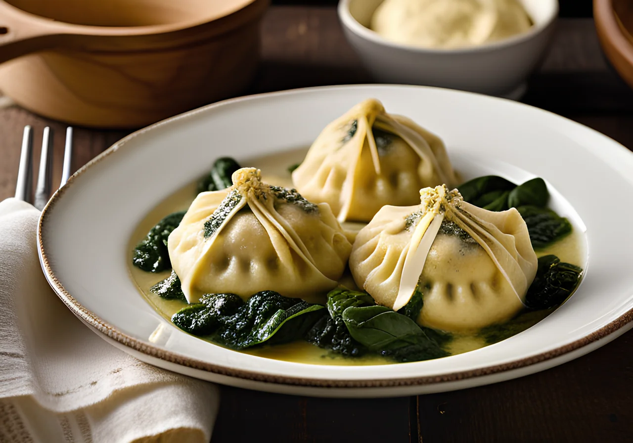 Maultaschen with Ricotta Spinach Filling