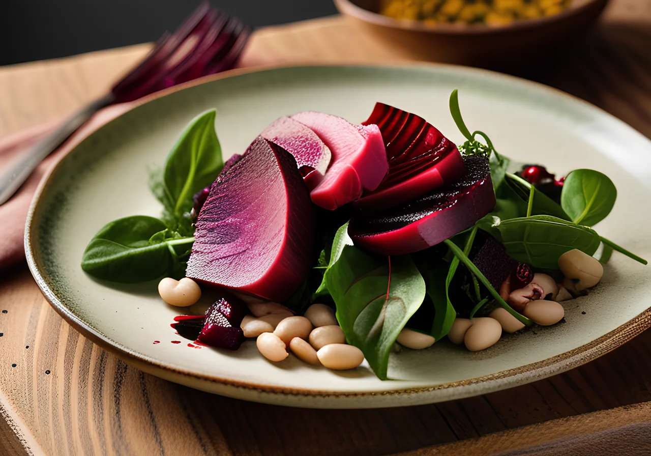 Beet Salad with Beans