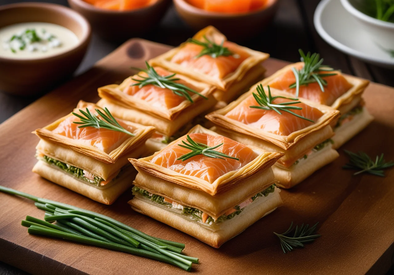 Baked Salmon in Filo Pastry