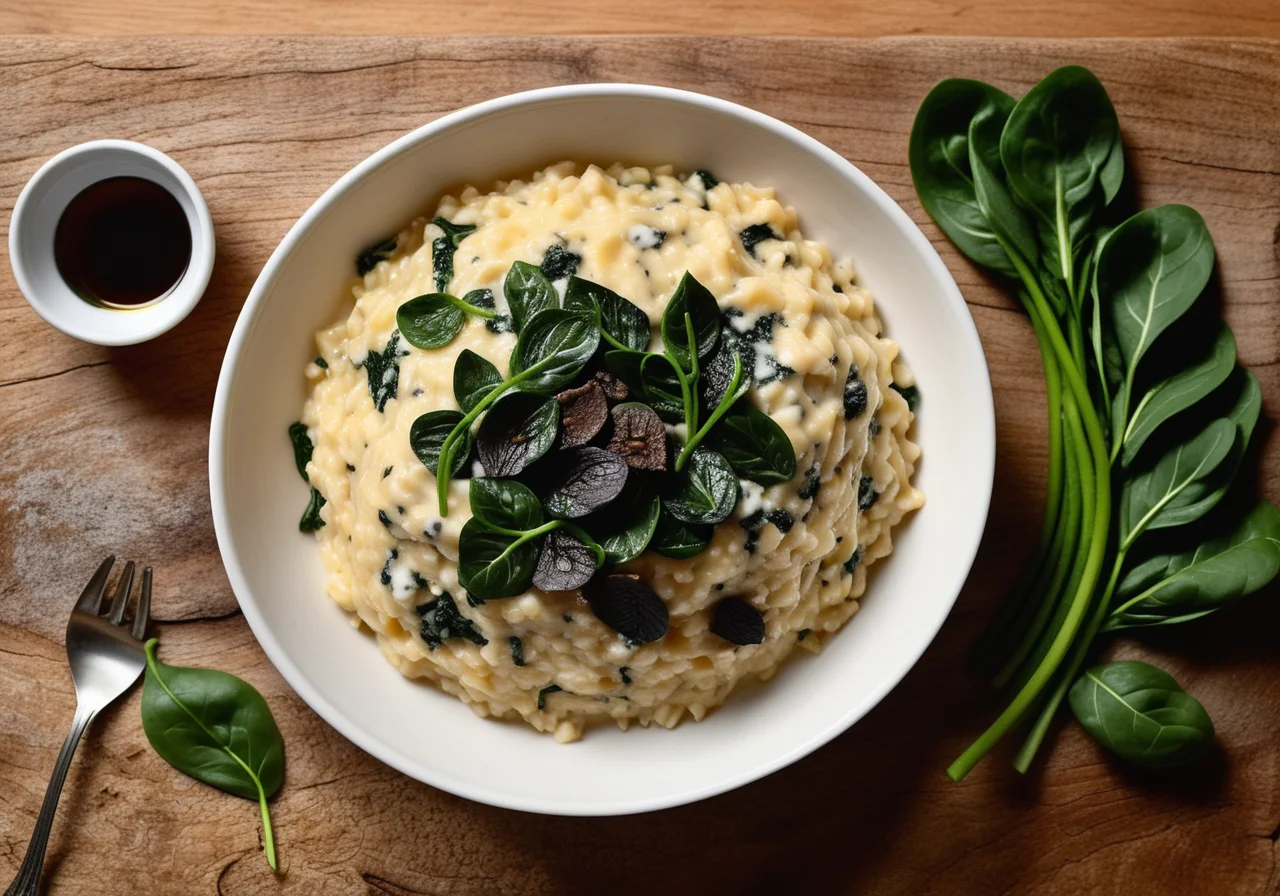 Truffle and Goat Cream Cheese Risotto