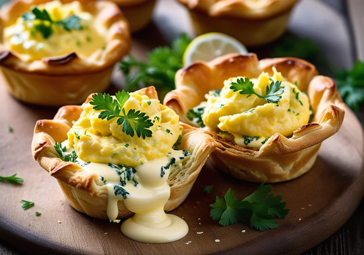 Pastry Cups with Scrambled Eggs