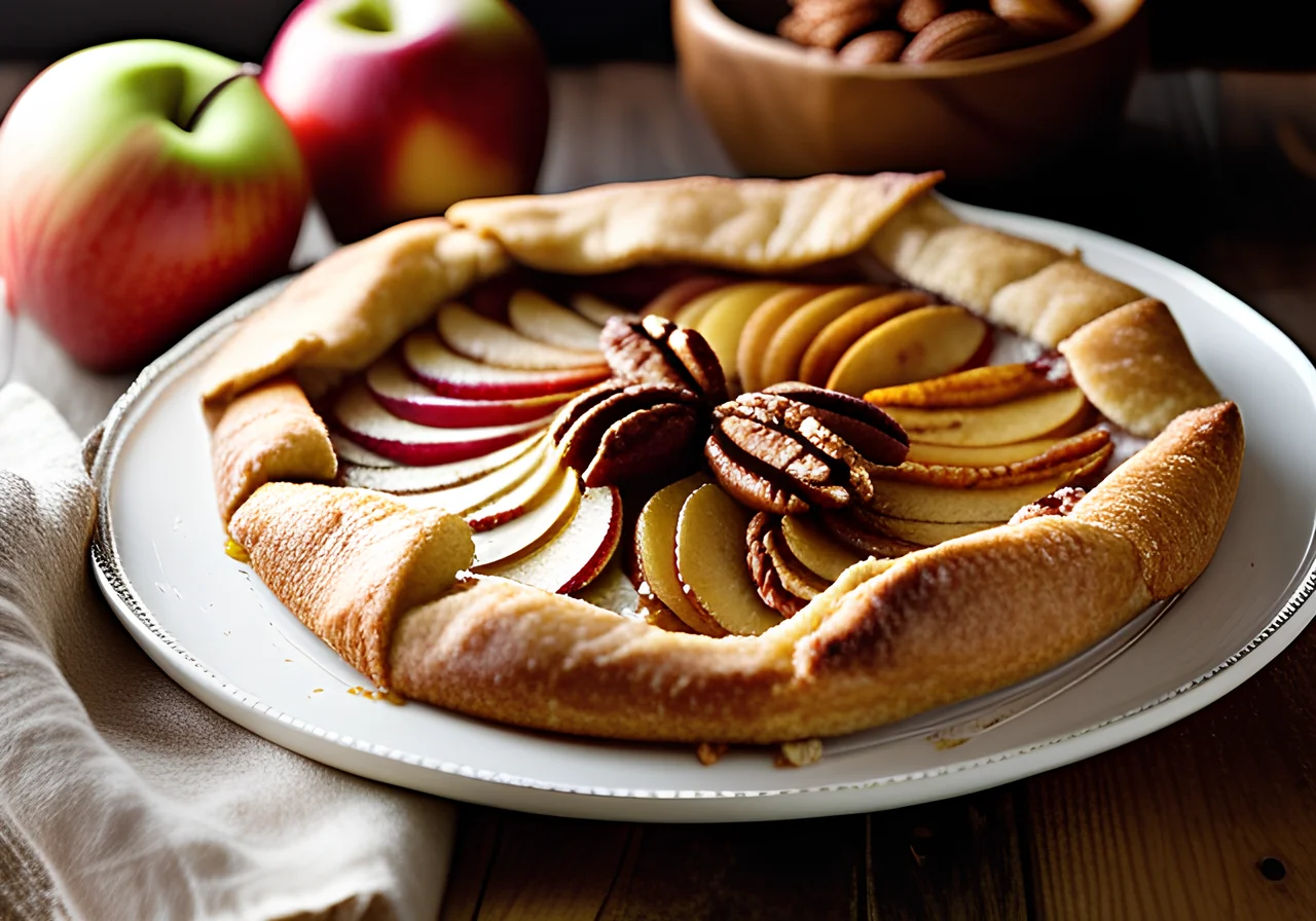 Apple Galette with Pecans