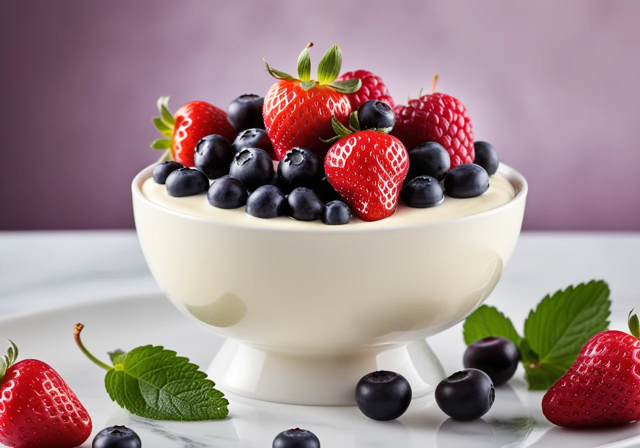 Quark Cream with Berries