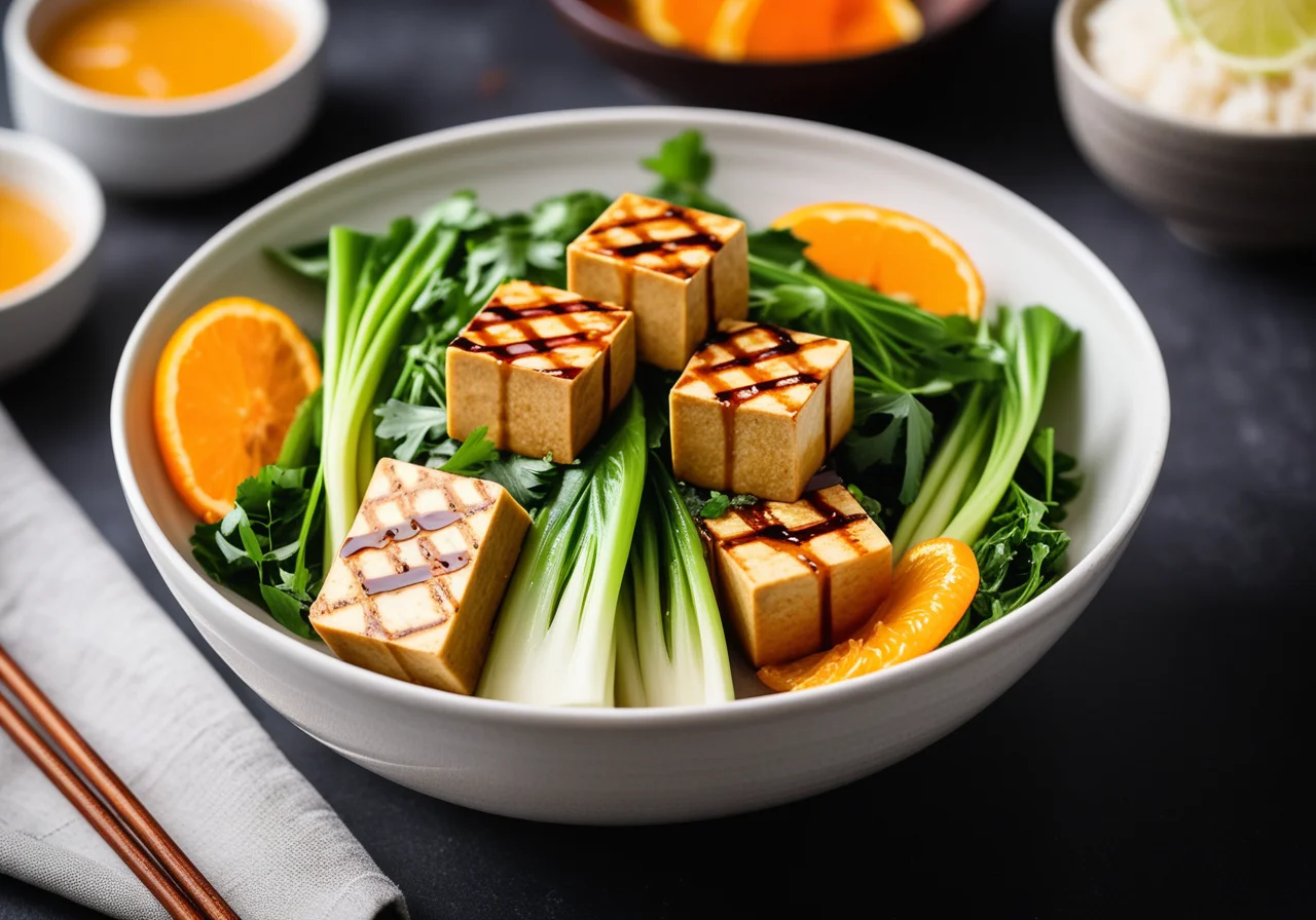 Steamed Vegetables and Brattofu