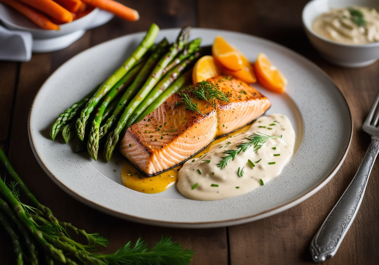 Baked Salmon with Vegetables