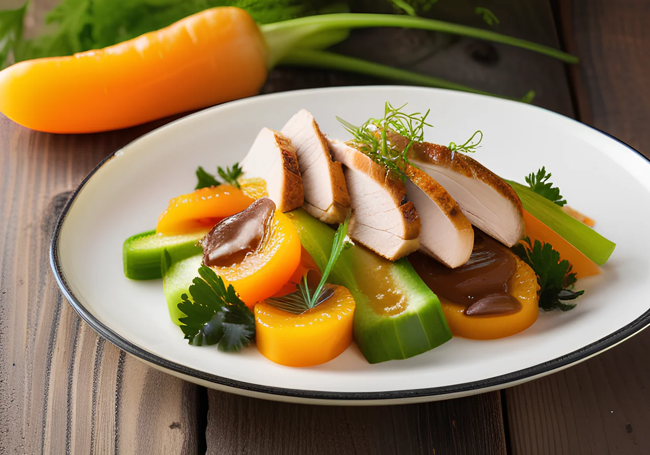 Vegetable Stir‑Fry with Turkey Strips