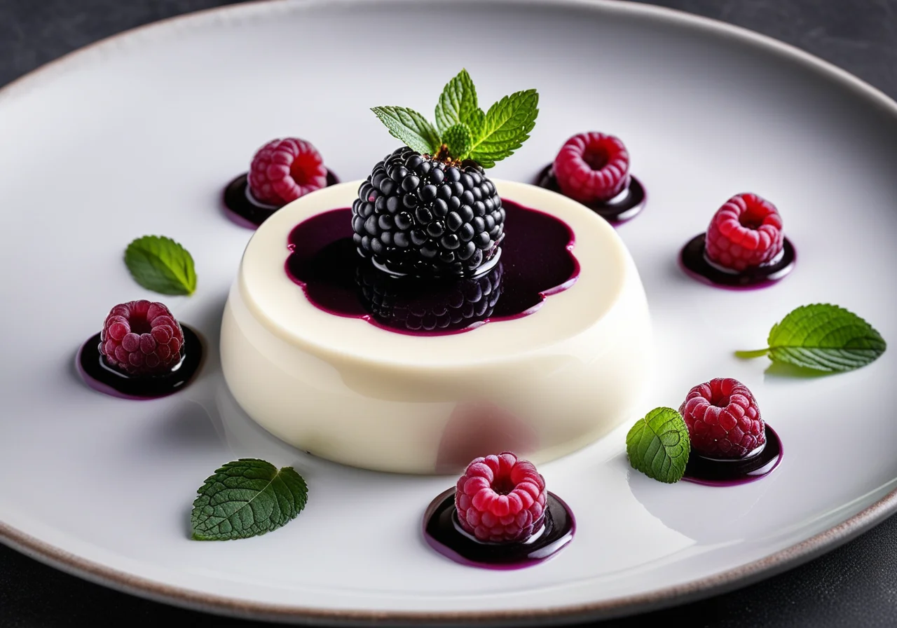 Blackberry Panna Cotta