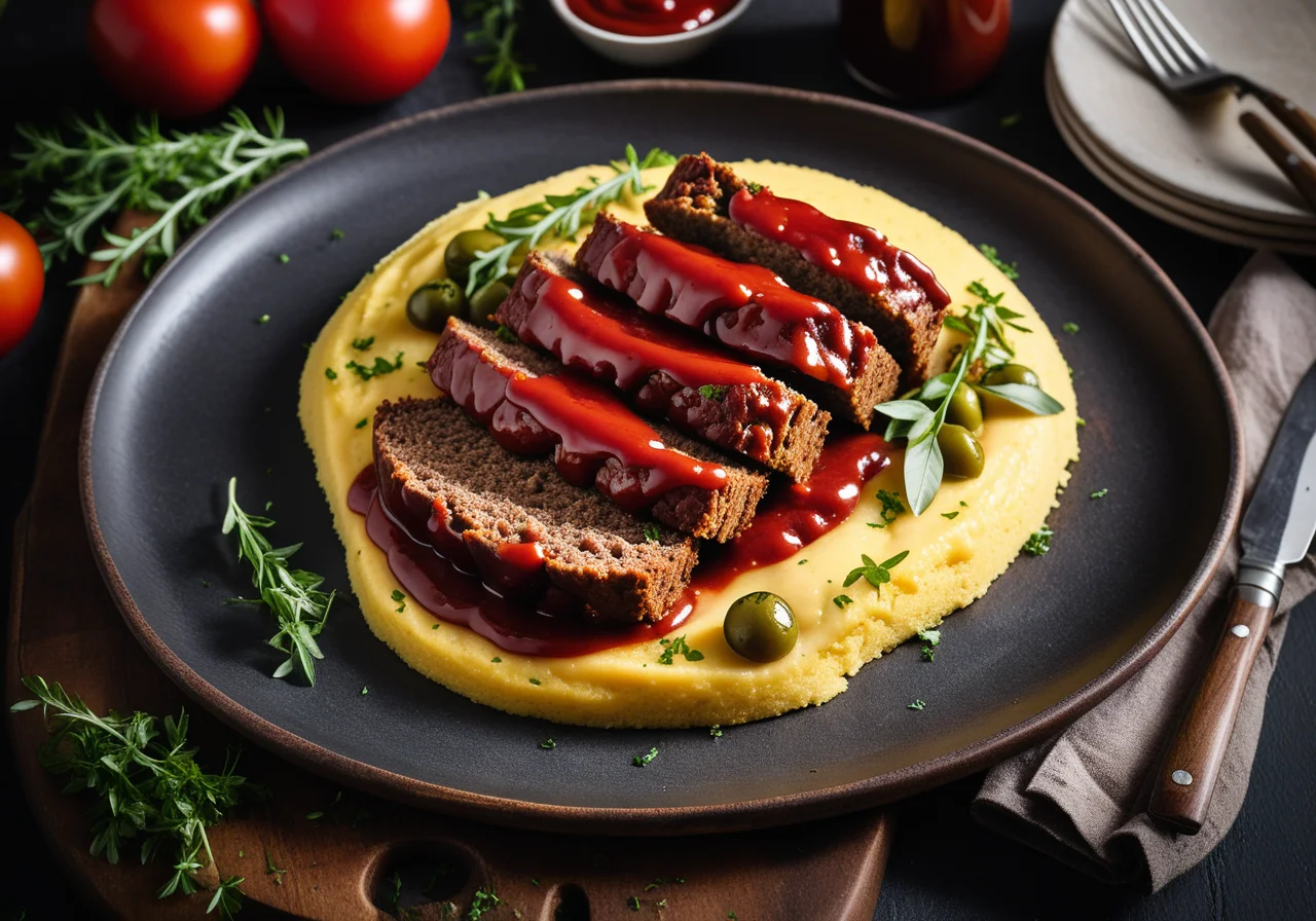 Meatloaf with Anchovies and Olives