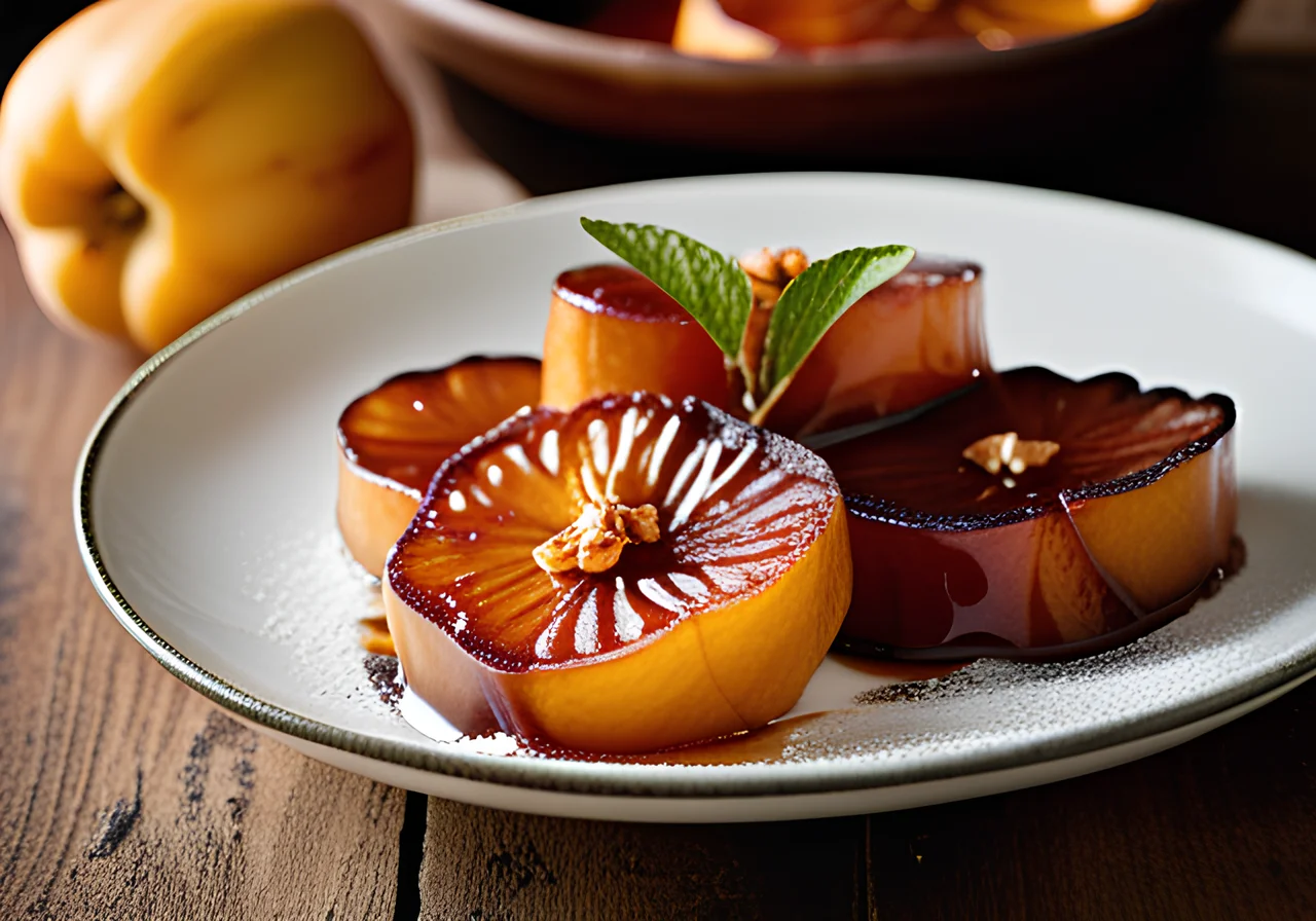 Roasted Quince with Spices