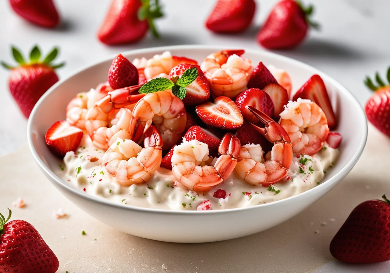 Shrimp with Strawberries