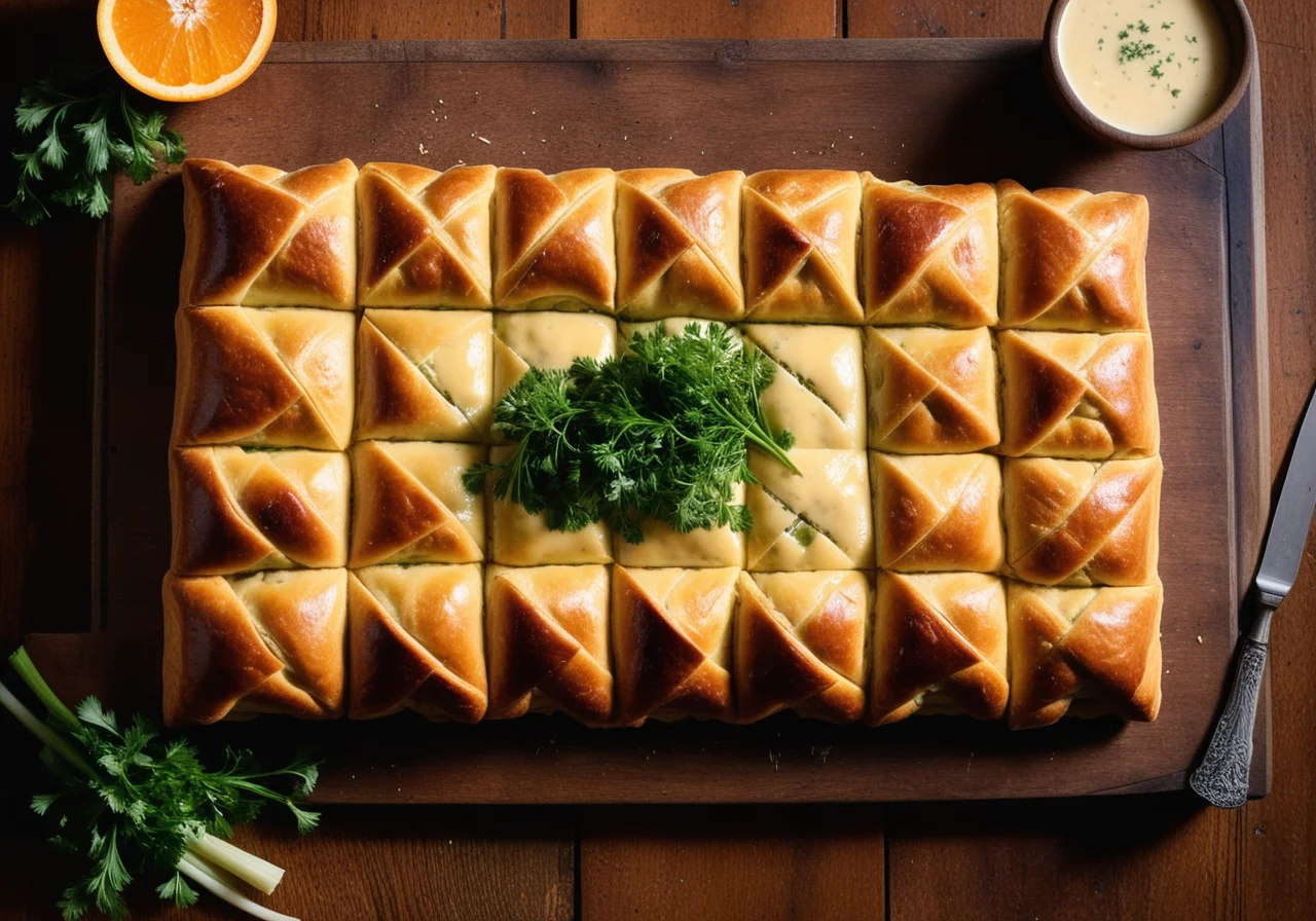 Ham and Leek Strudel