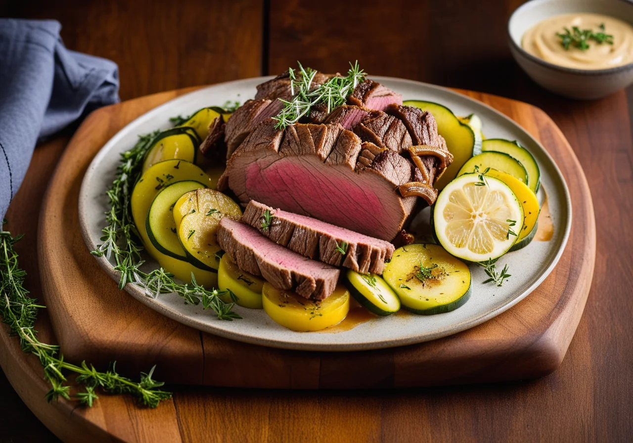 Lamb Roast with Zucchini