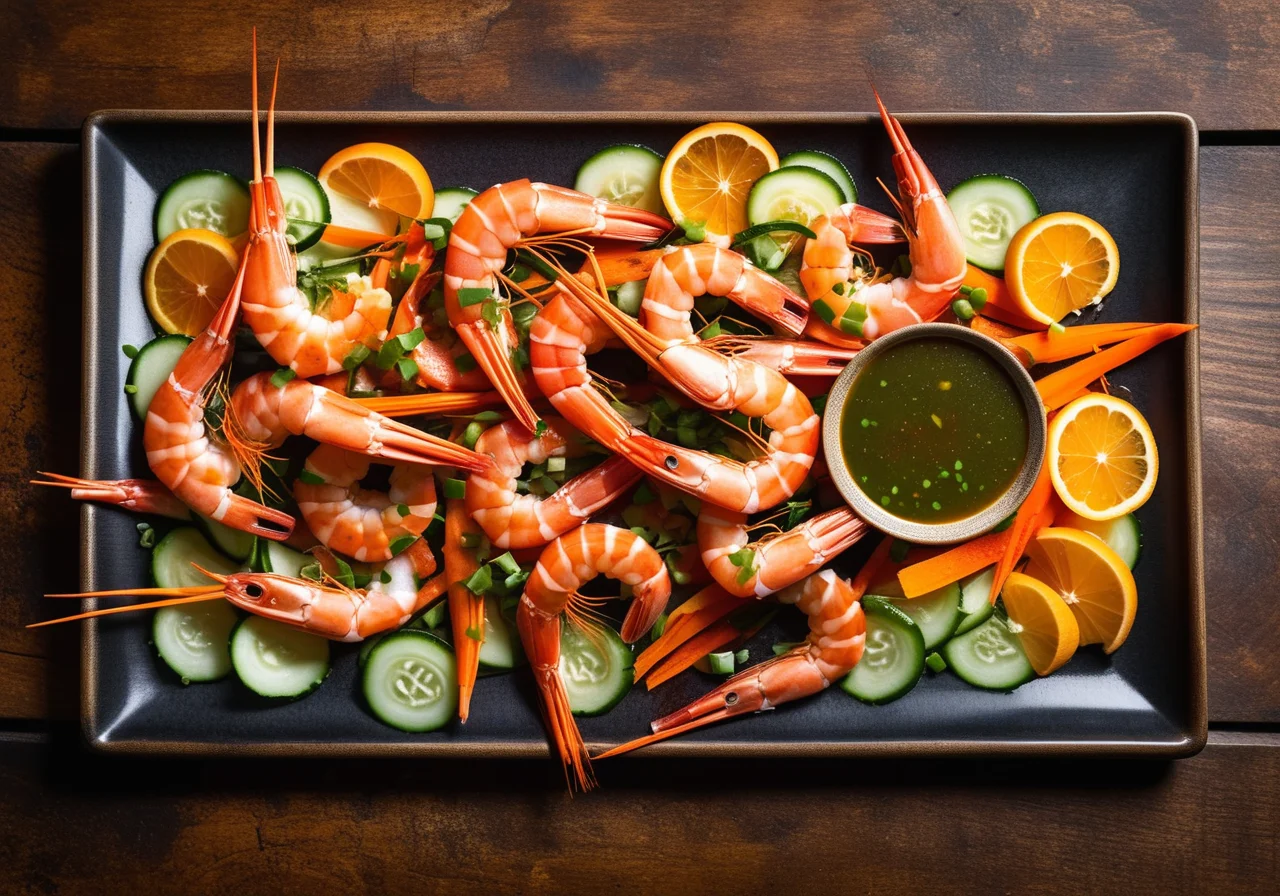 Tiger Prawns with Wok Vegetables