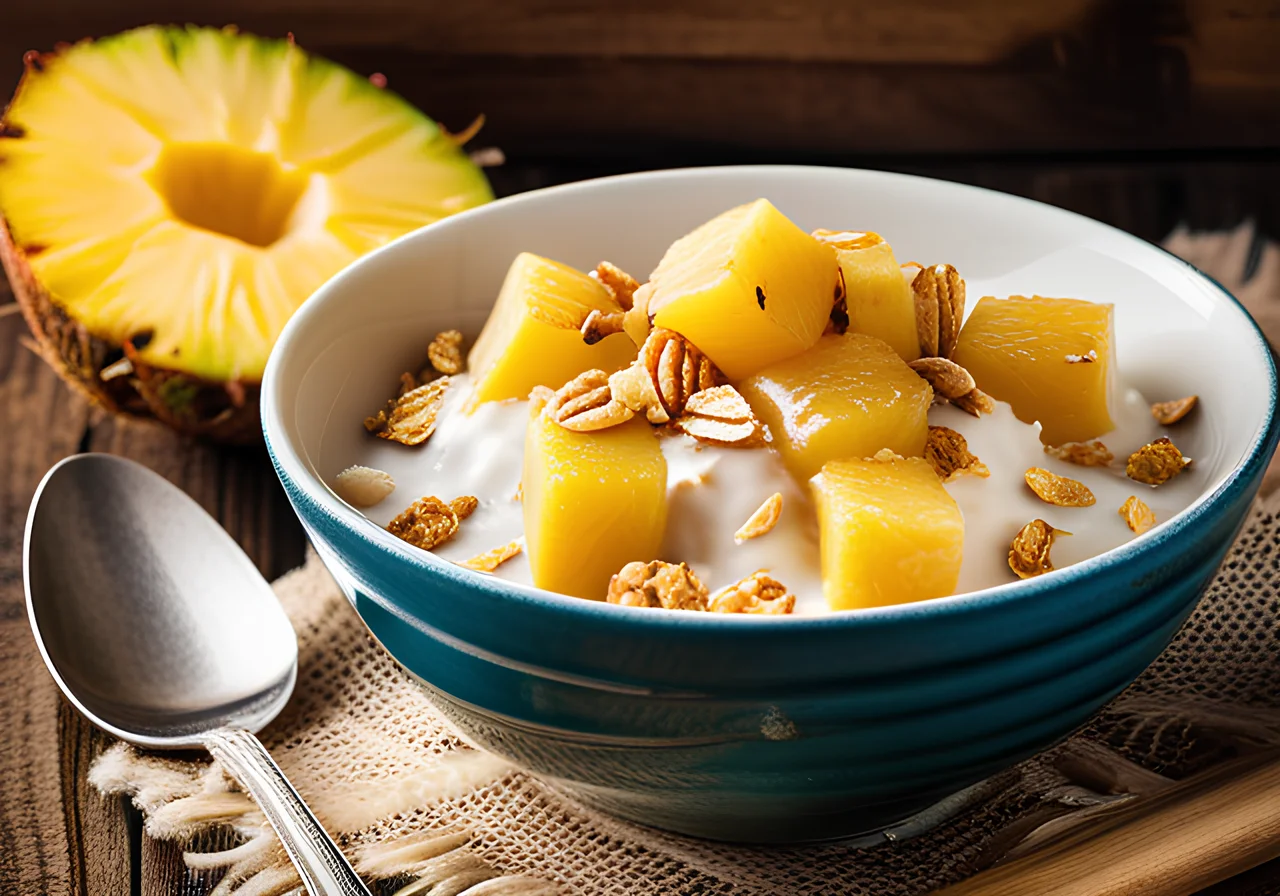 Coconut Muesli with Pineapple