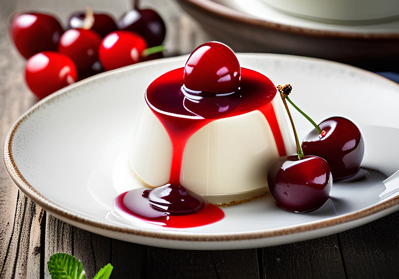 Panna Cotta with Fruit Sauce