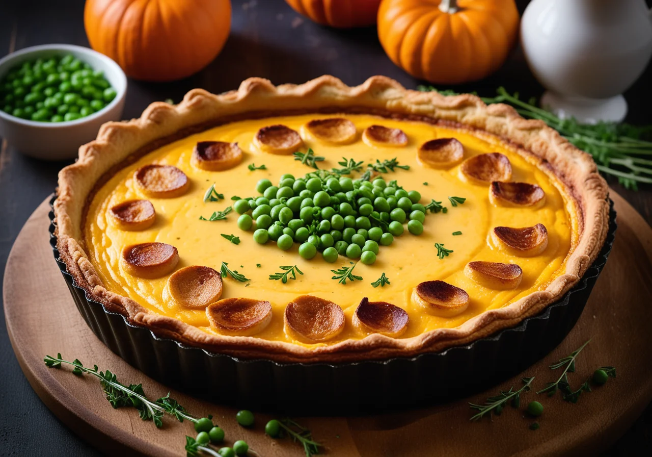 Chicken Pumpkin Quiche