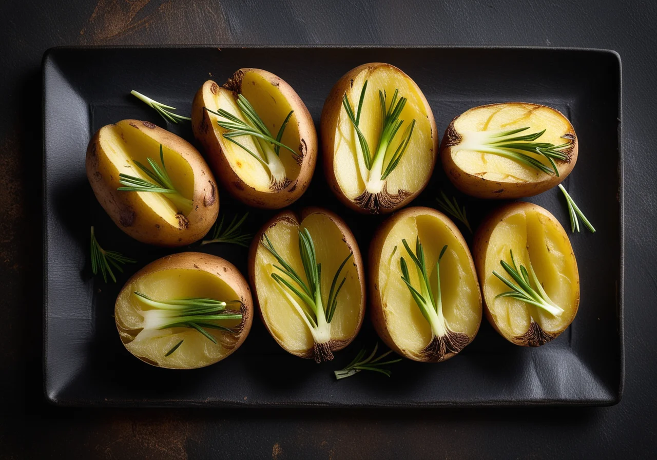 Baked Potatoes with Fennel
