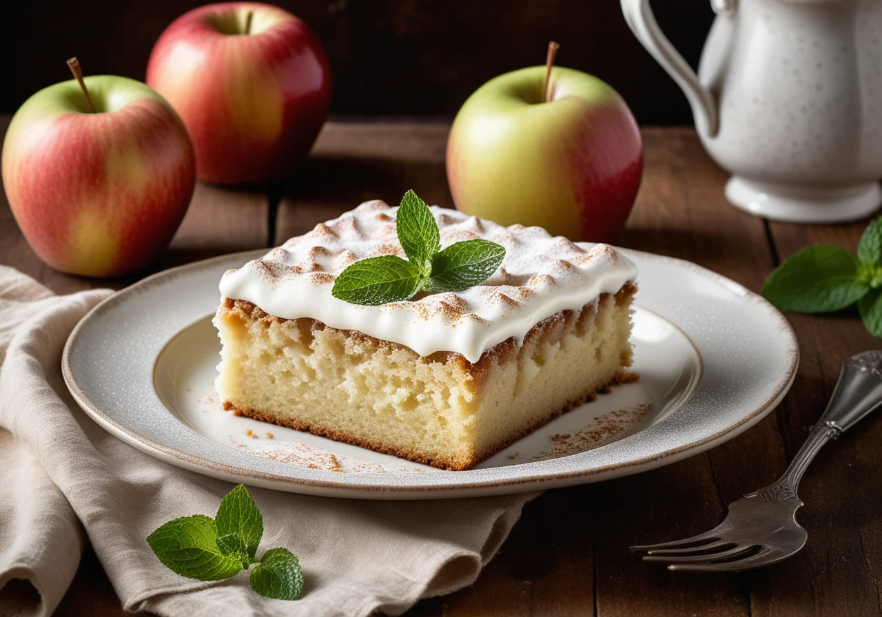 Juicy Apple Cake with Sour Cream