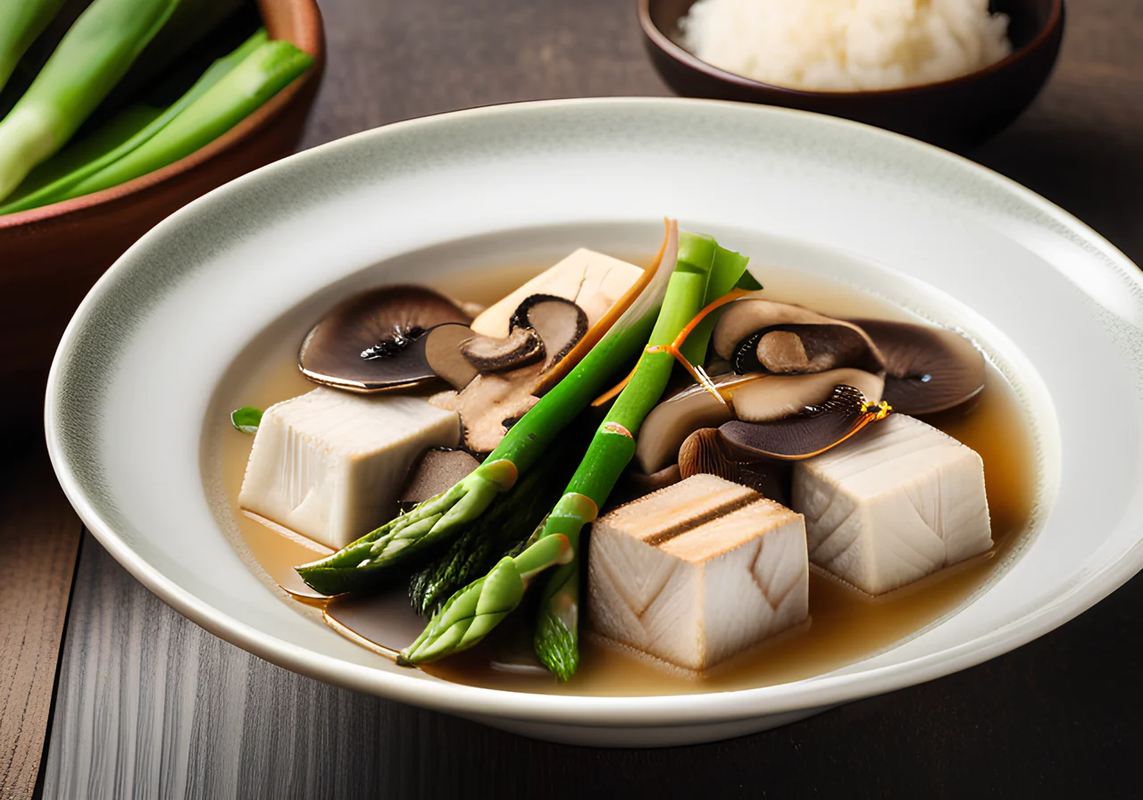 Chinese Mushroom Tofu Soup