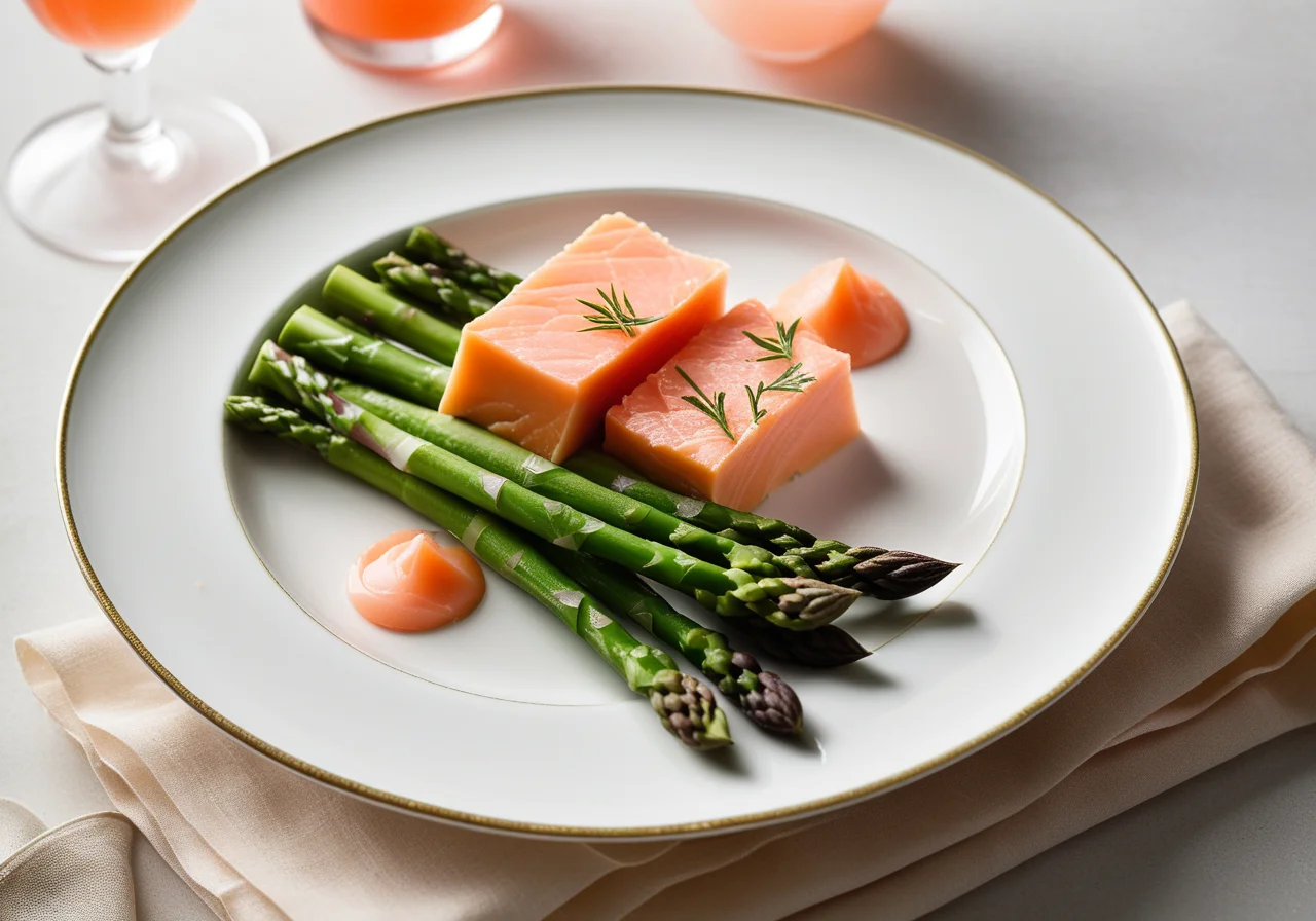 Cream Cheese Terrine with Asparagus and Smoked Salmon