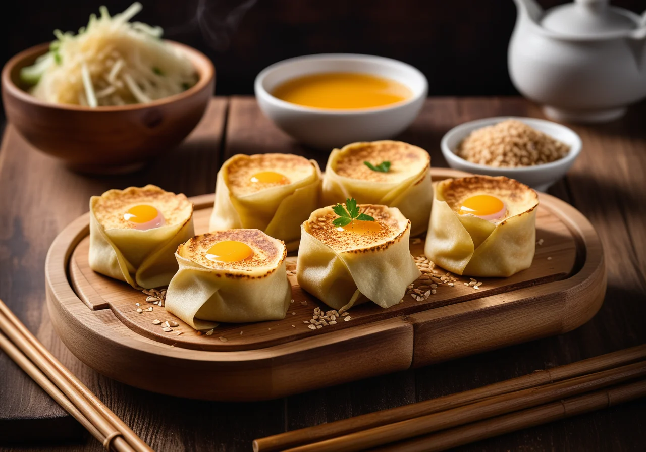 Chicken Egg Pancake Rolls