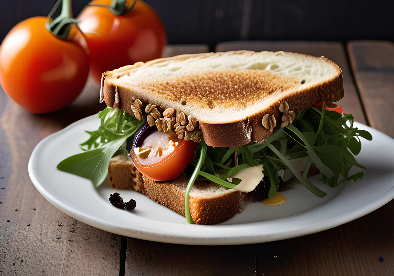 Sheep Cheese Sandwich