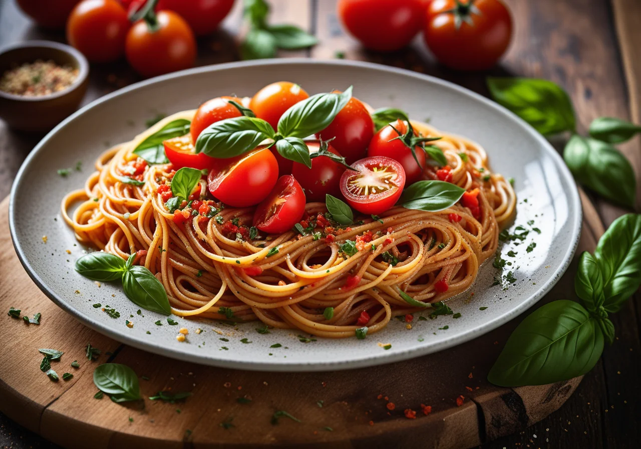 Spaghetti with Tomato Ragout