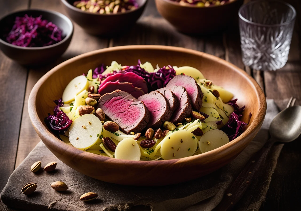 Venison Fillet on Red Cabbage