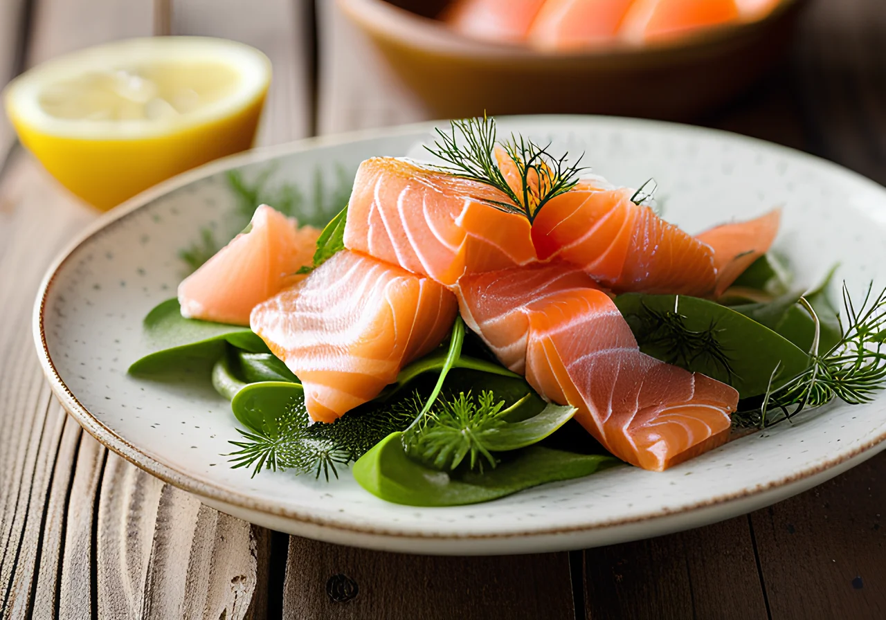Field Salad with Salmon