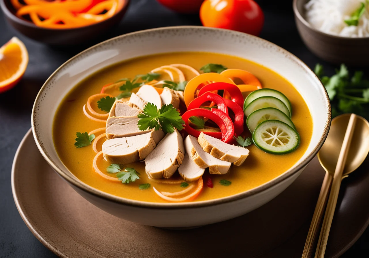 Thai Curry Soup with Chicken