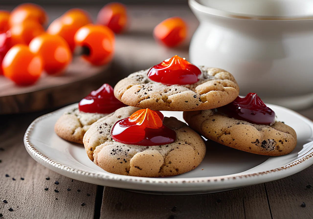 Poppy Seed Cherry Cookies