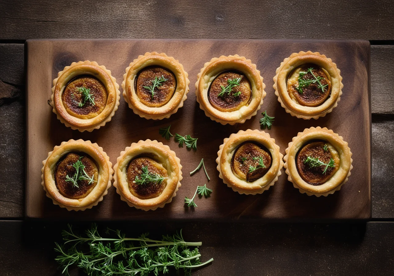 Cheese Eggplant Tartlets