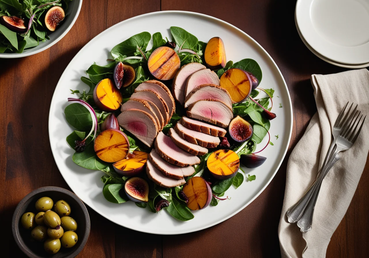 Mediterranean Duck Breast with Figs and Olives