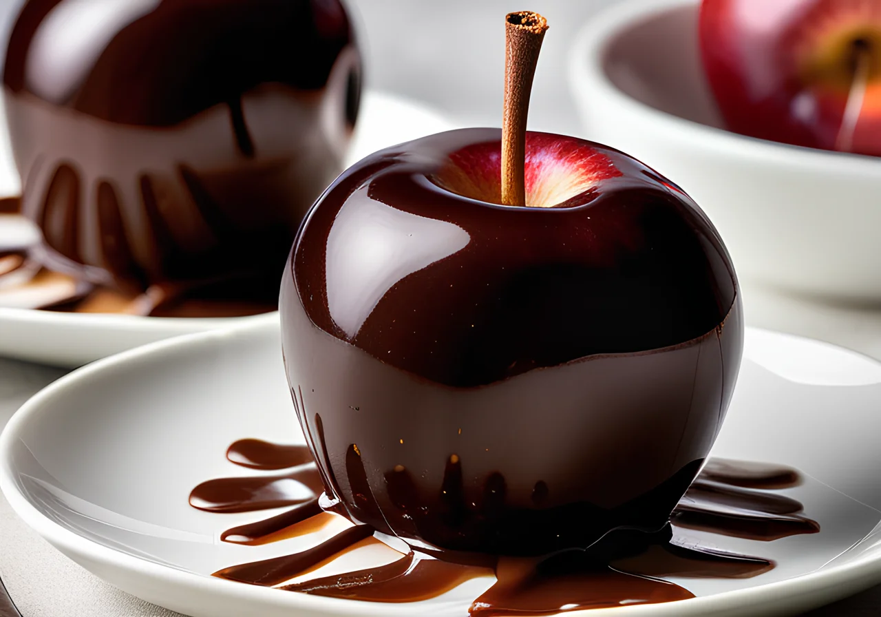 Chocolate‑Glazed Apples