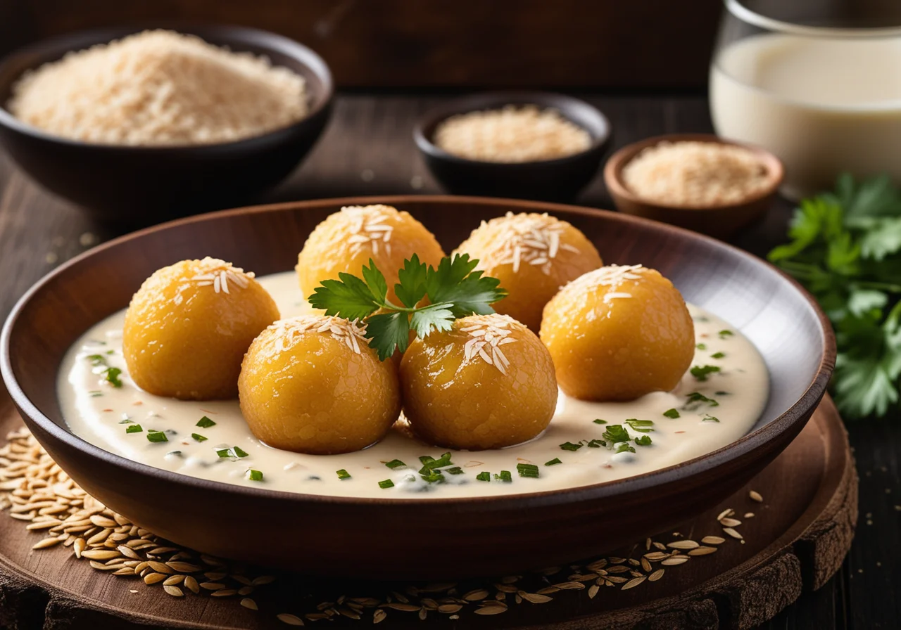 Asiatische Reismehlbällchen