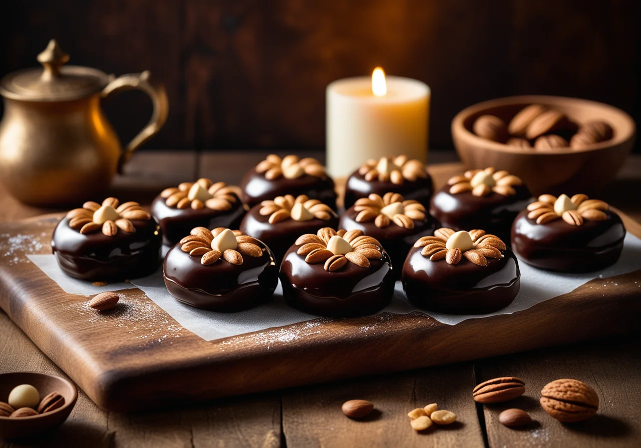 Lebkuchen mit Marzipan-Schoko-Glasur