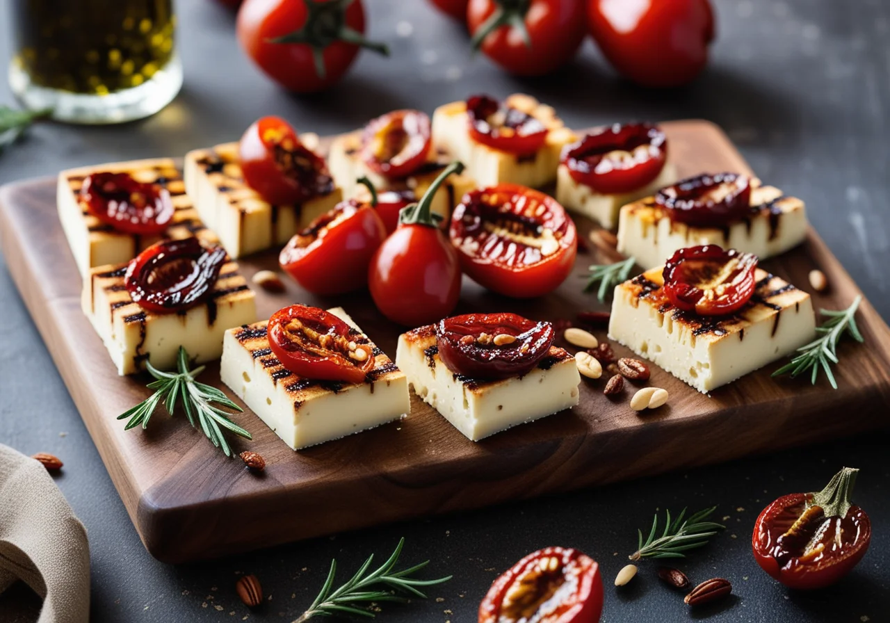 Grilled Feta with Tomatoes