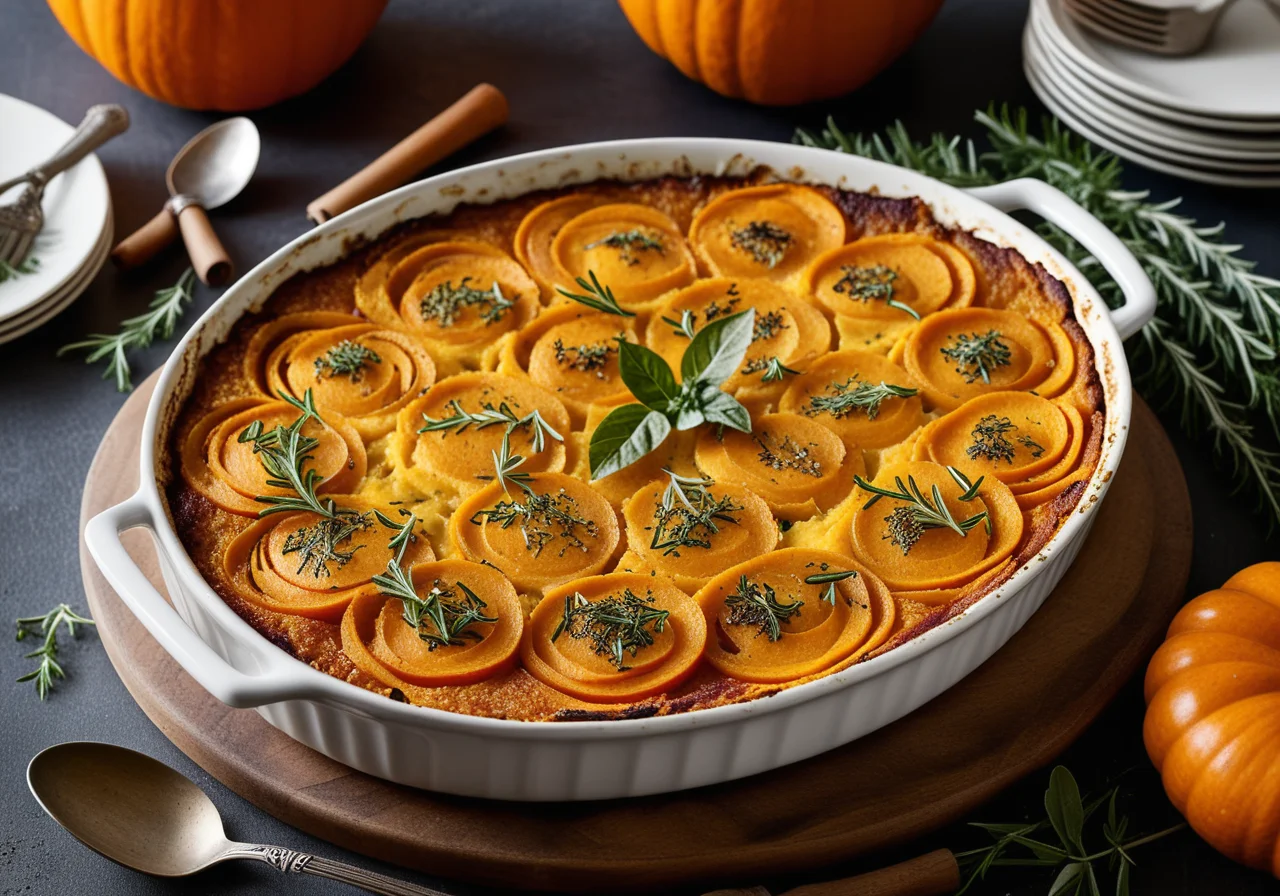 Pumpkin Gratin with Herbs of Provence