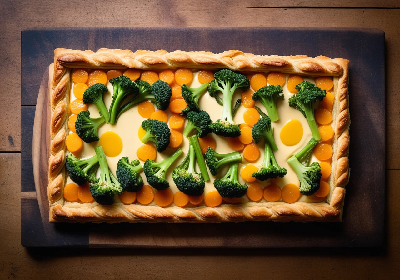 Chicken with Vegetables and Puff Pastry