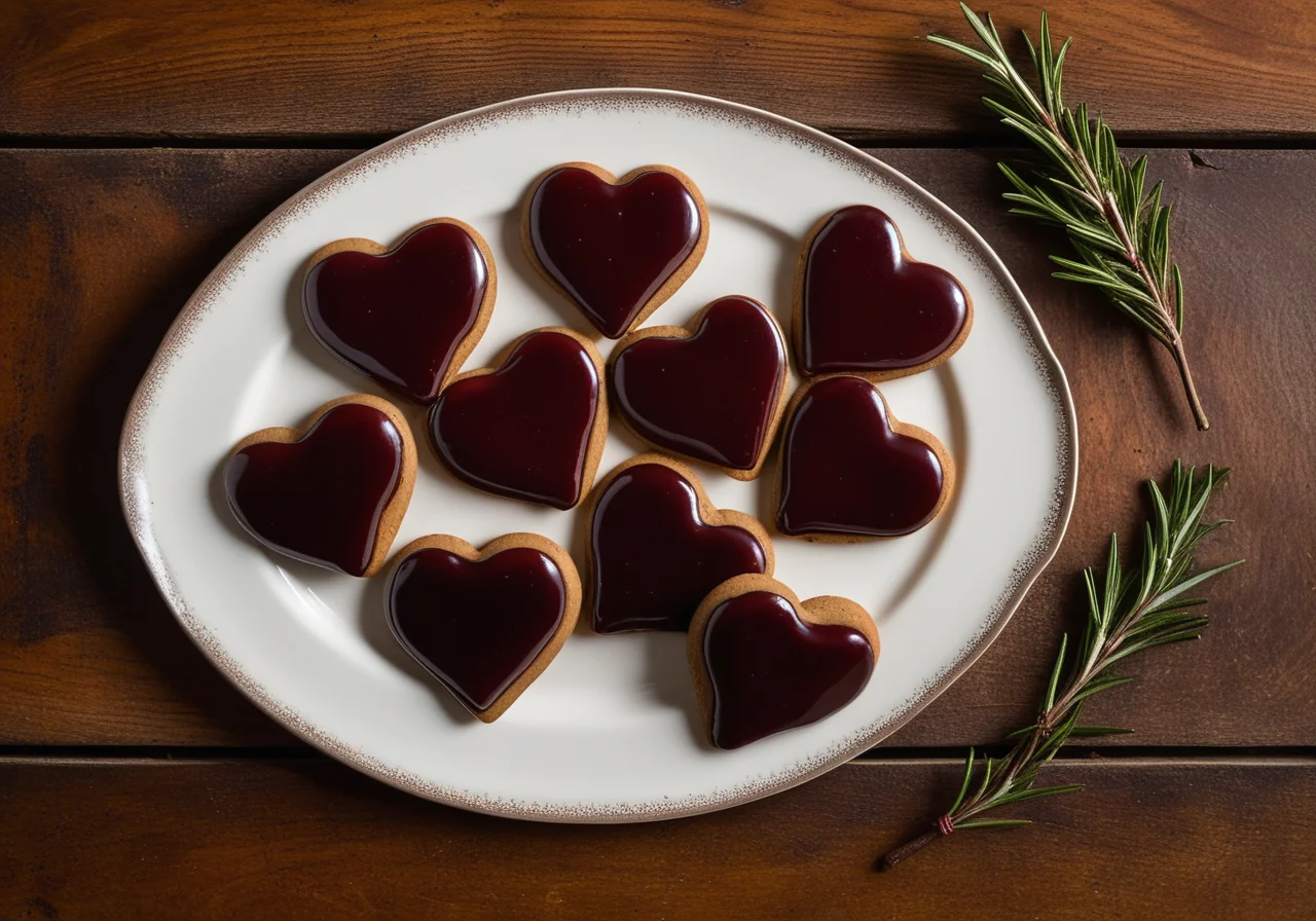 Spiced Plum-Stuffed Gingerbread with Chocolate Glaze