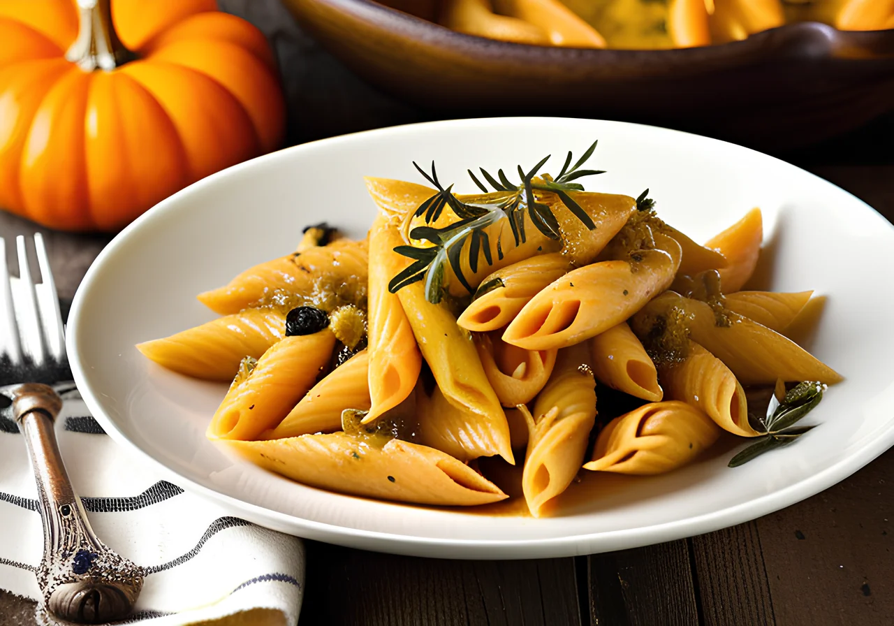 Pasta with Pumpkin Sage Sauce