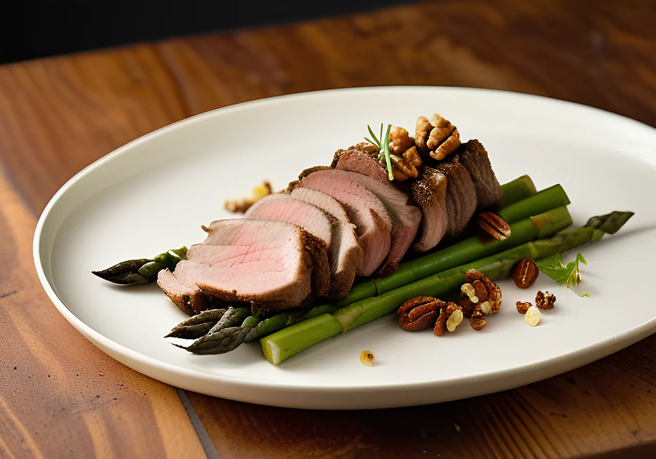 Herb Lamb with Asparagus