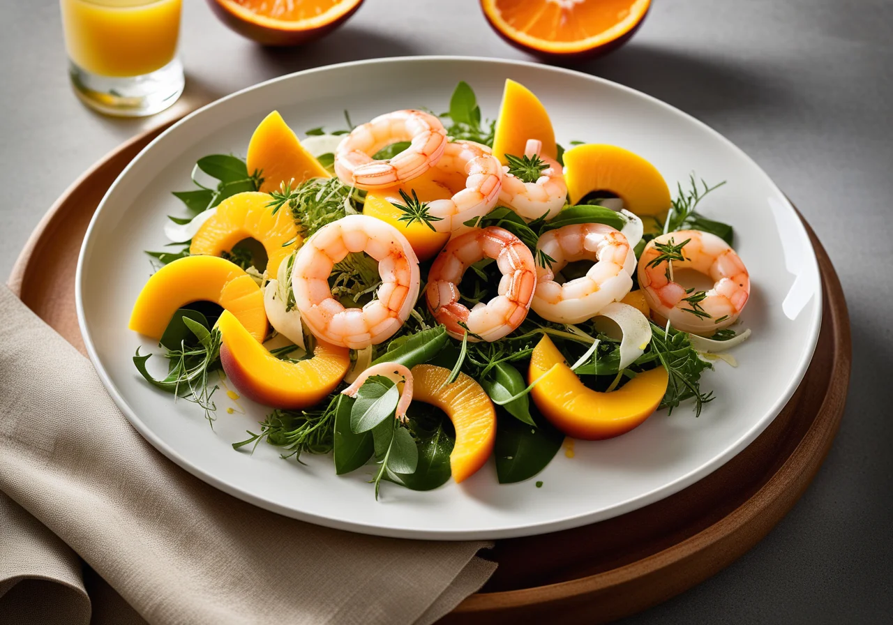 Seafood Salad with Mango and Fennel