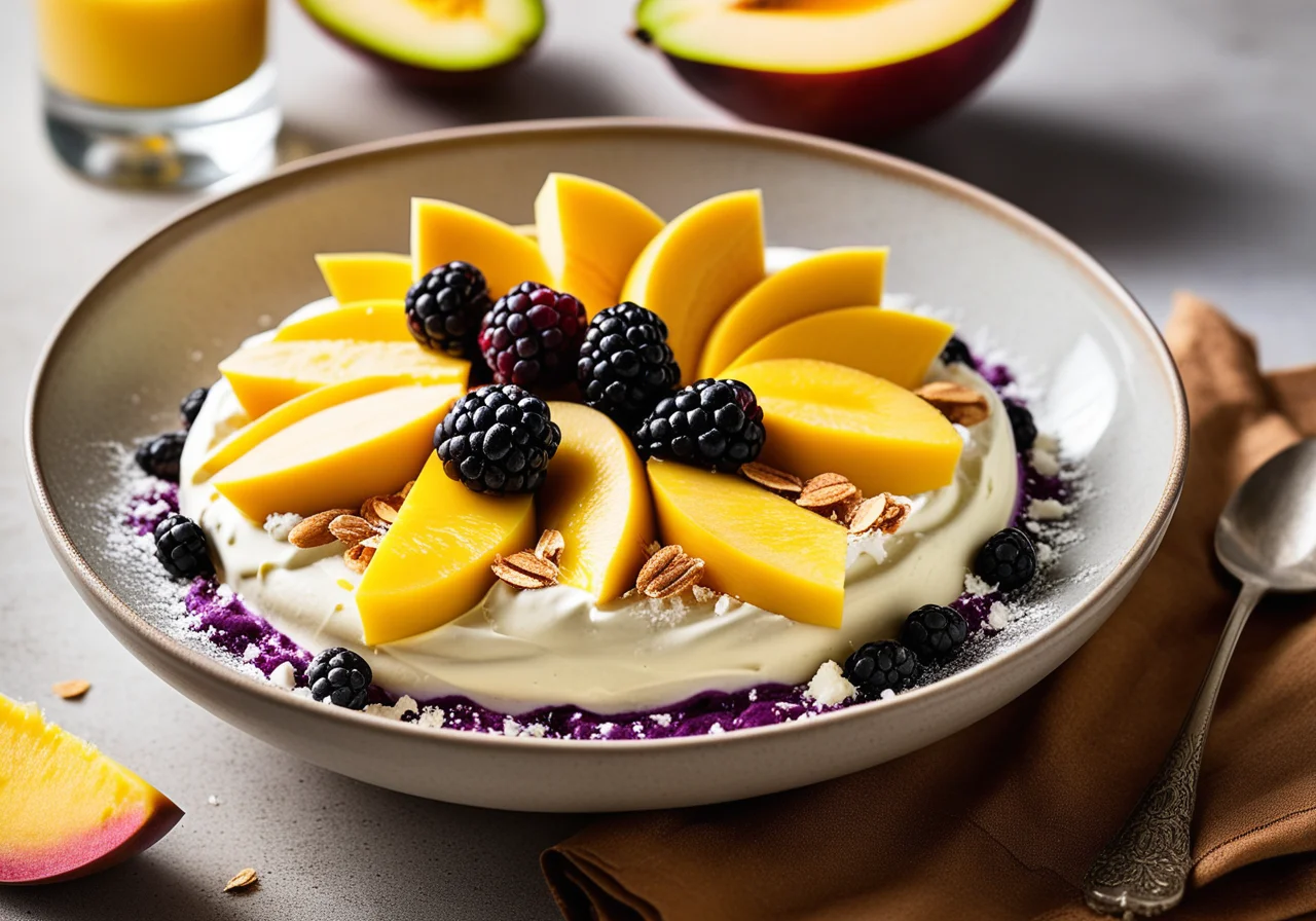 Ricotta Coconut Cream with Fruit