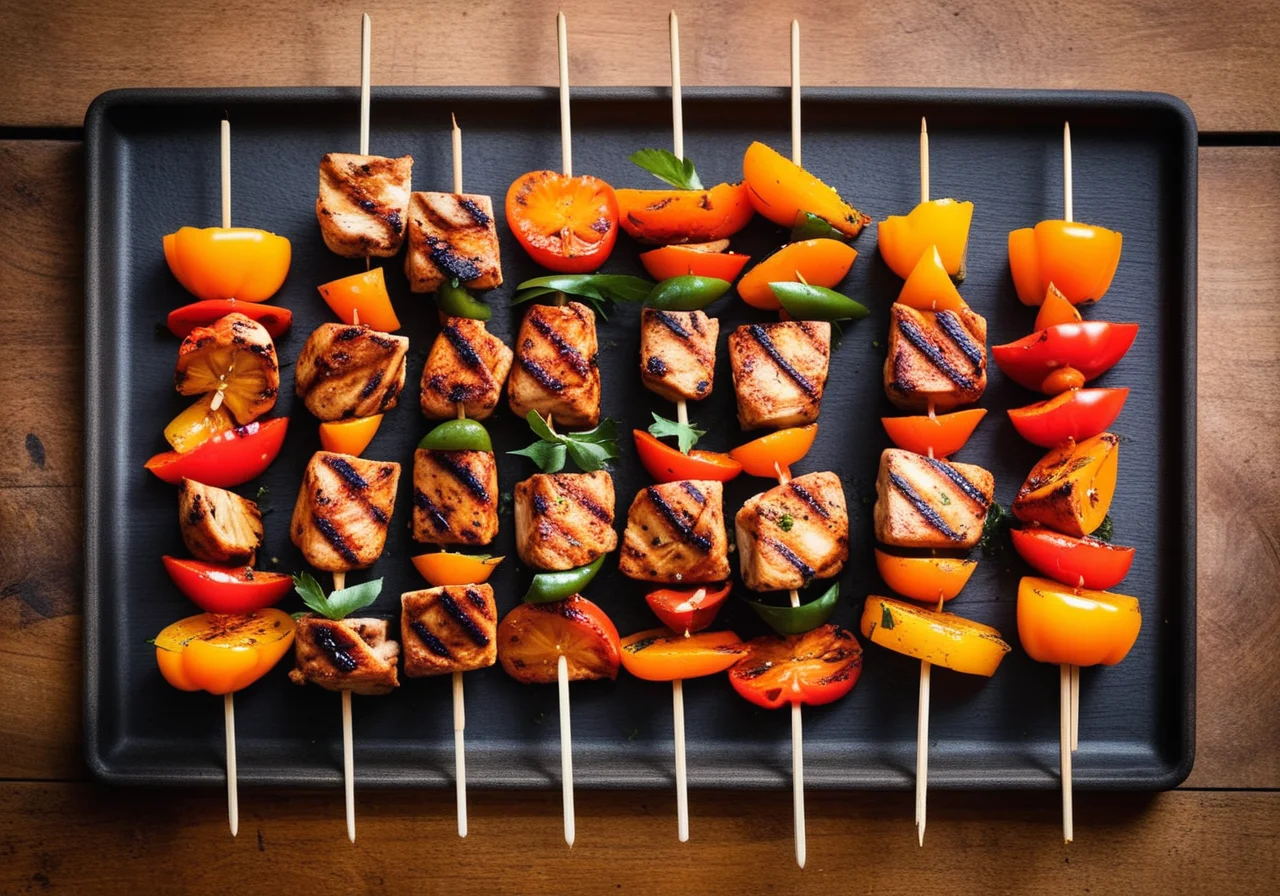 Fruity Chicken Paprika Skewer