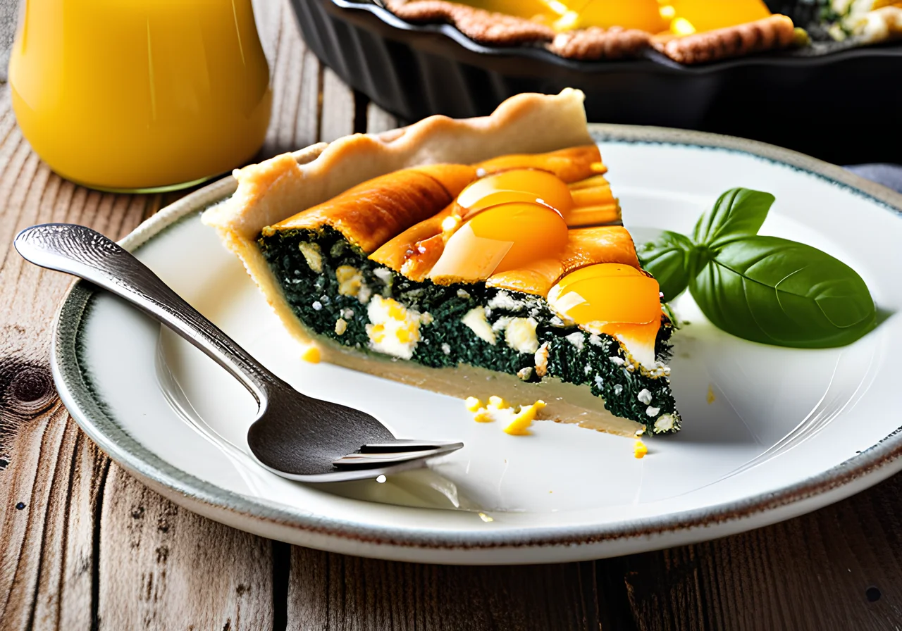 Spinach Pie with Ricotta and Egg