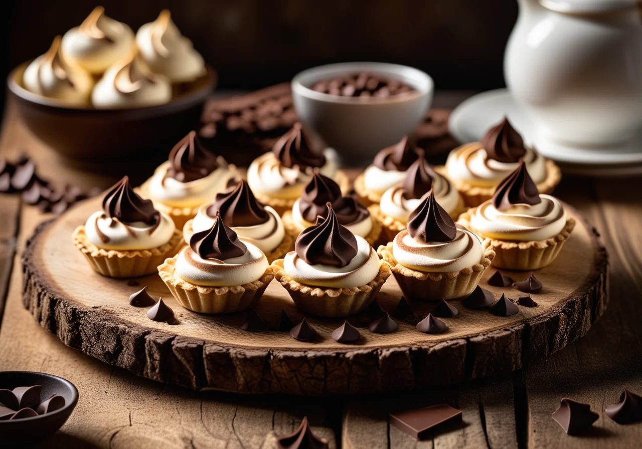 Meringue with Chocolate Chips