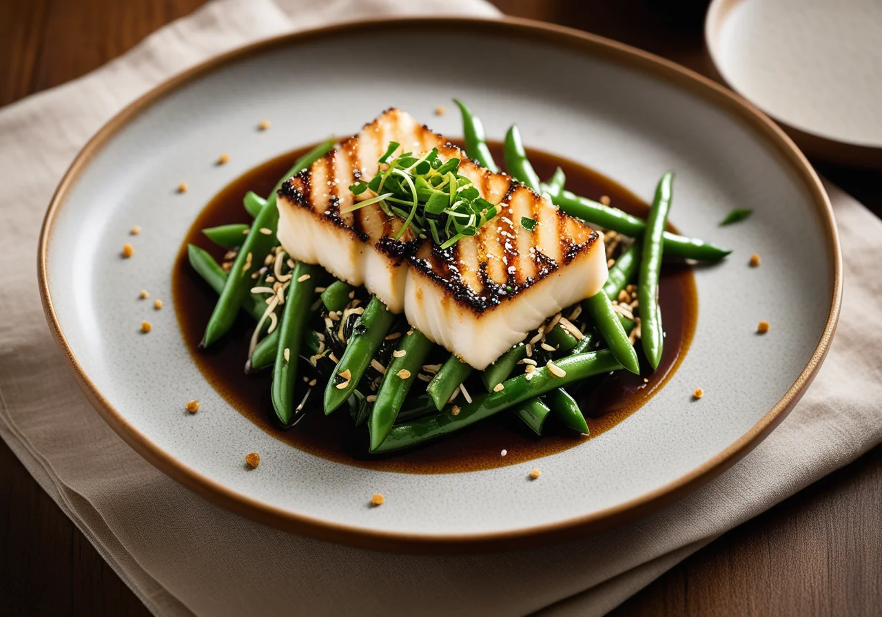Sprout Pan with Halibut